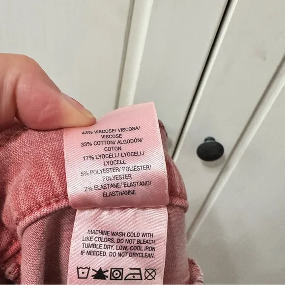 Hudson Jeans Nico Super Skinny Colored Denim Pink Size 29 - Picture 9 of 12